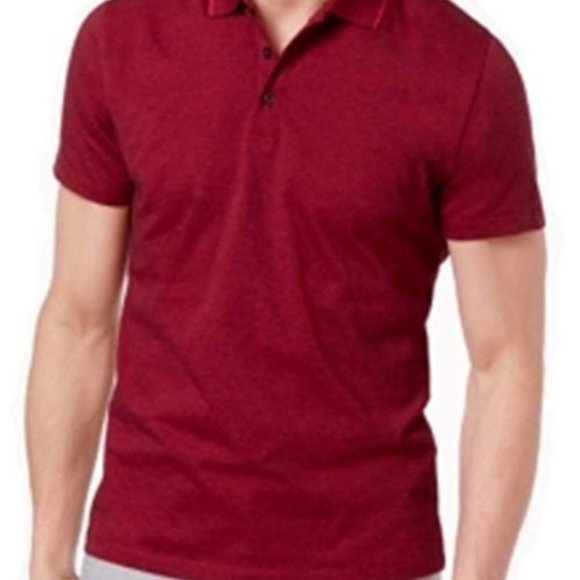 Alfani Stretch Polo Short Sleeve Shirt Size Lg - Picture 6 of 7